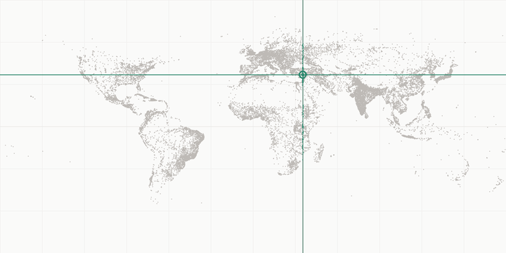 World map highlighting the position of Adana