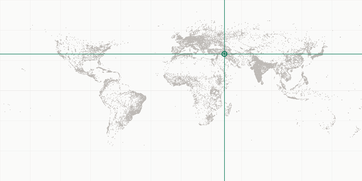 World map highlighting the position of Al Mawşil al Jadīdah
