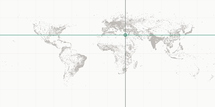 World map highlighting the position of Alexandria