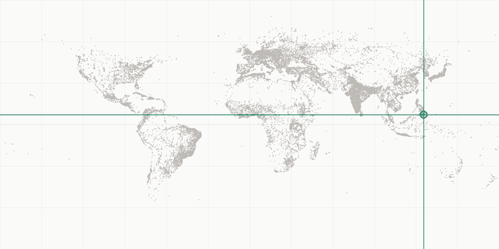 World map highlighting the position of Davao