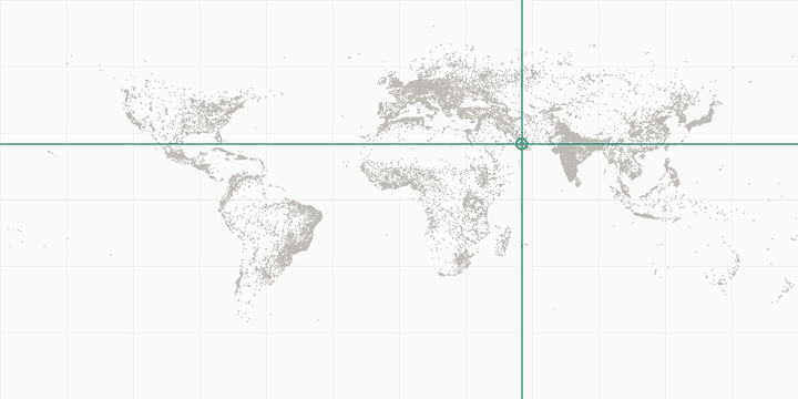 World map highlighting the position of Dubai