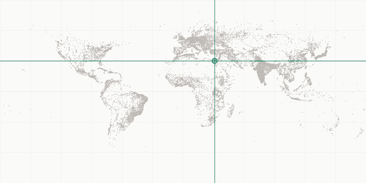 World map highlighting the position of Giza