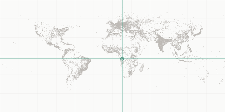 World map highlighting the position of Kinshasa