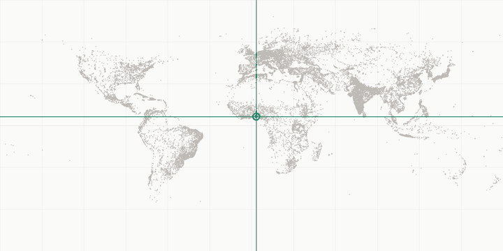 World map highlighting the position of Lagos