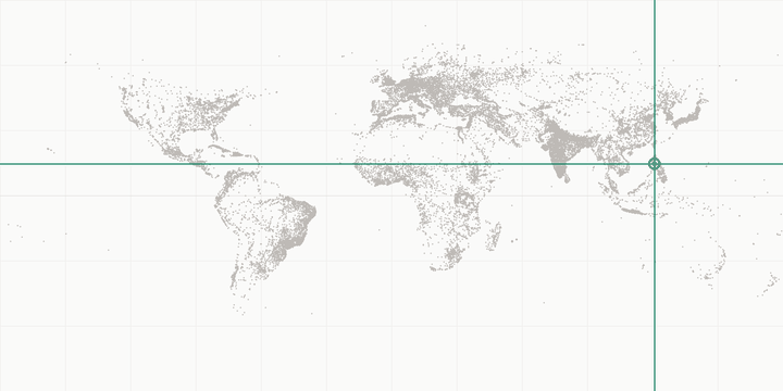 World map highlighting the position of Manila