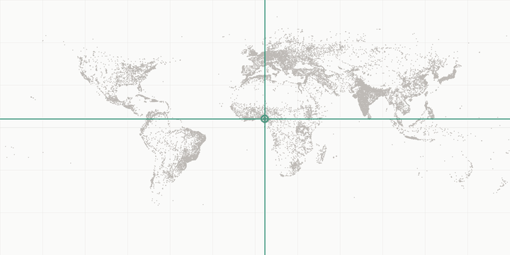 World map highlighting the position of Onitsha