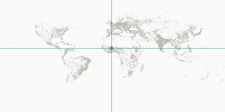World map highlighting the position of Ouagadougou