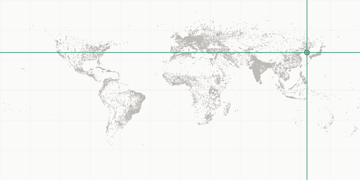 World map highlighting the position of Seoul