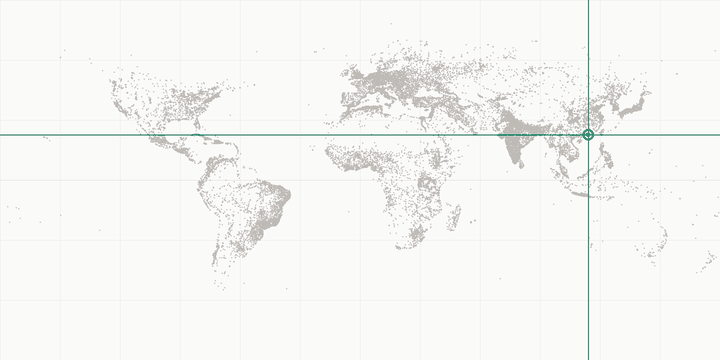 World map highlighting the position of Shenzhen