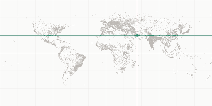 World map highlighting the position of Shiraz