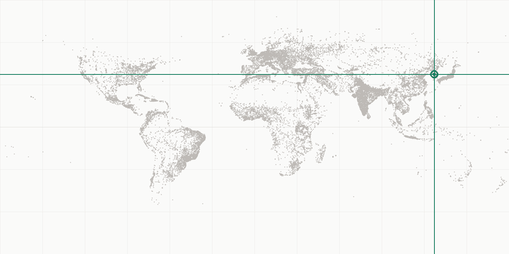 World map highlighting the position of Suwon