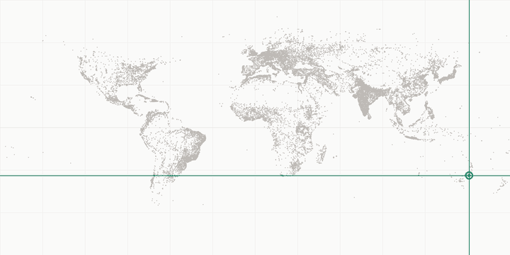 World map highlighting the position of Sydney