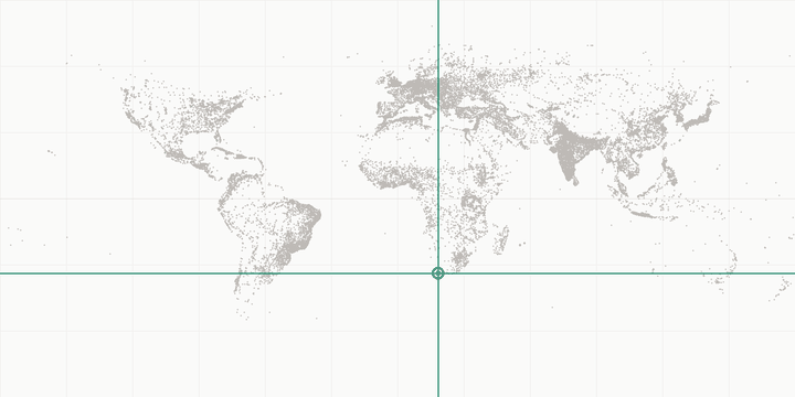 World map highlighting the position of Table Mountain