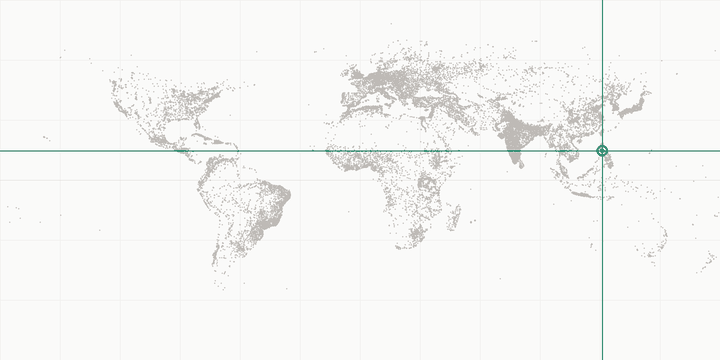 World map highlighting the position of Taguig