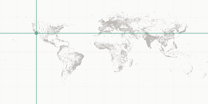 World map highlighting the position of Tijuana