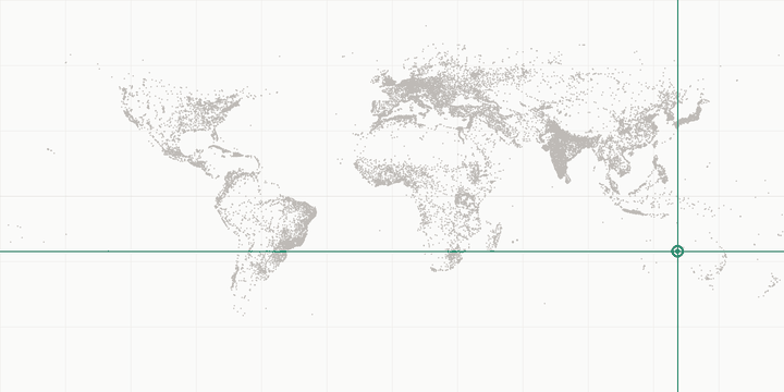 World map highlighting the position of Uluru